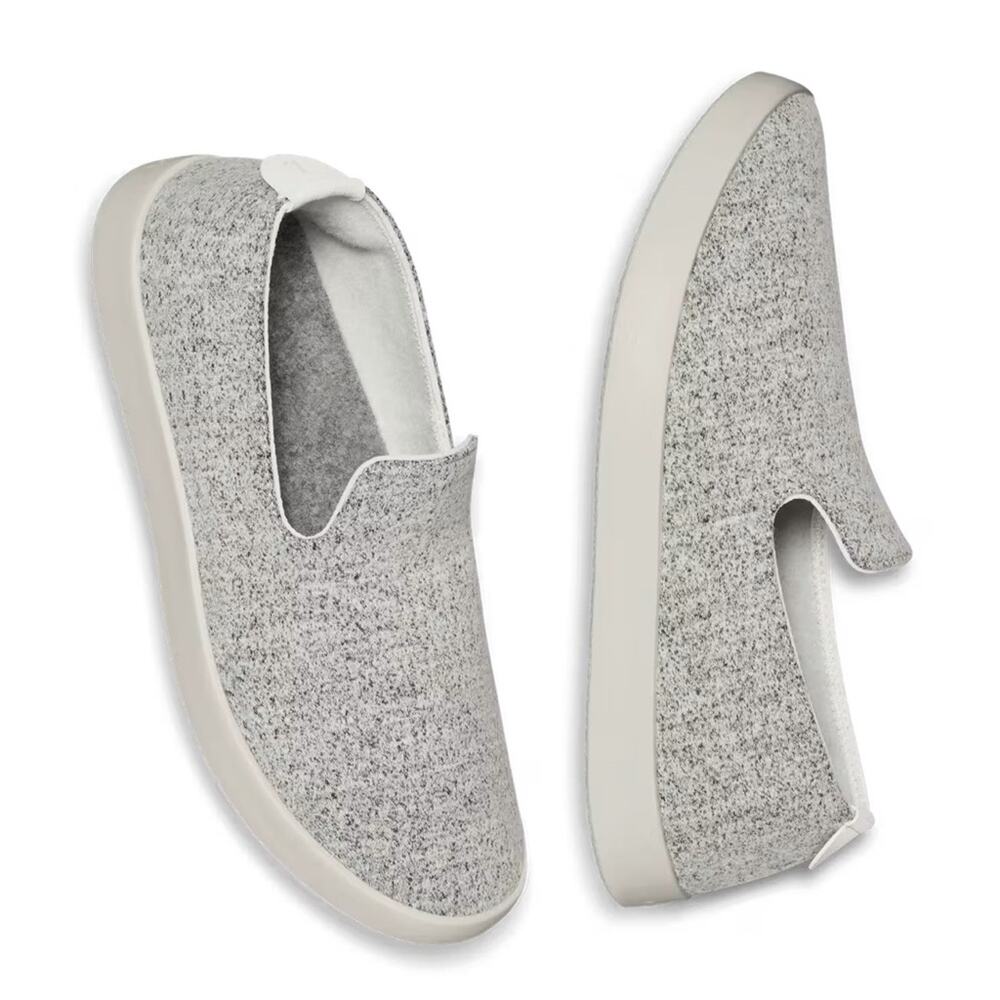 Allbirds Wool Loungers‎ Slip On Sneaker In Dapple Grey With Cream Sole Size 8